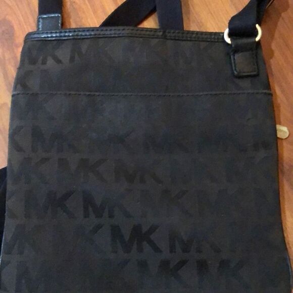 Michael, Michael Kors signature, Crossbody bag, MK logo, brown and black - Picture 2 of 6